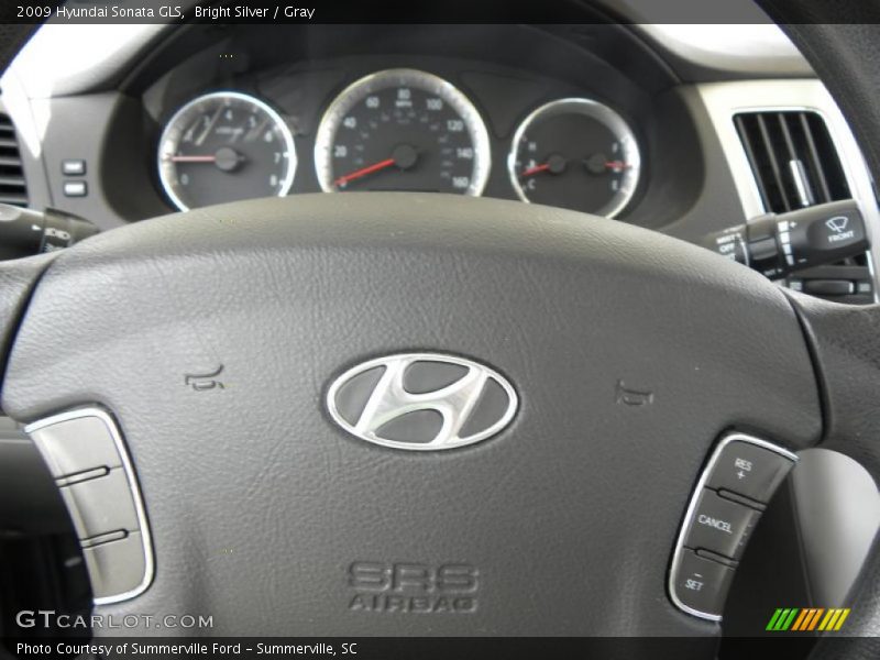 Bright Silver / Gray 2009 Hyundai Sonata GLS
