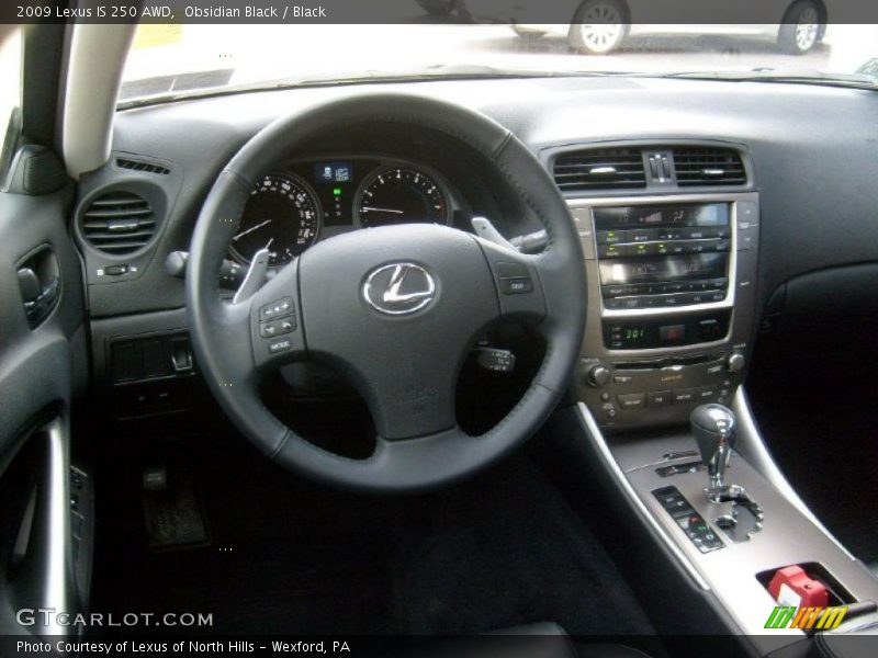 Obsidian Black / Black 2009 Lexus IS 250 AWD