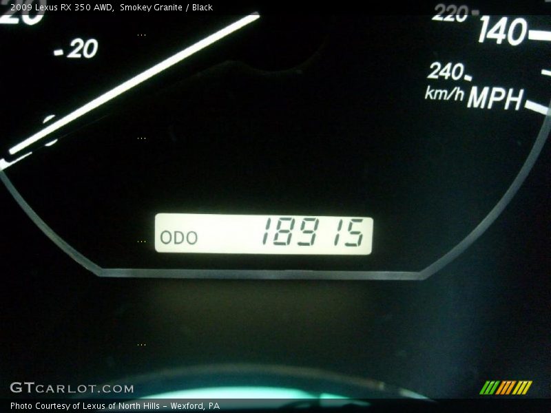 Smokey Granite / Black 2009 Lexus RX 350 AWD