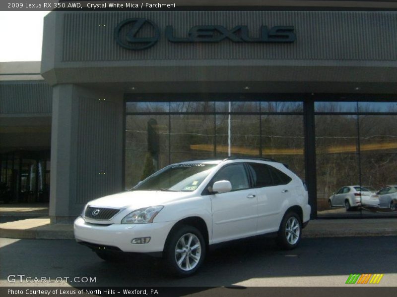 Crystal White Mica / Parchment 2009 Lexus RX 350 AWD