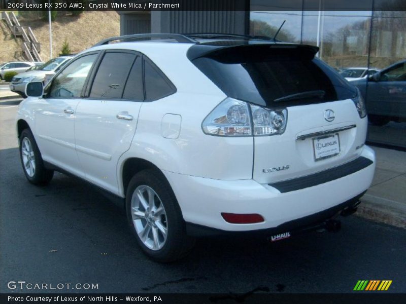 Crystal White Mica / Parchment 2009 Lexus RX 350 AWD