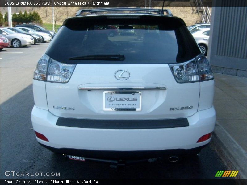Crystal White Mica / Parchment 2009 Lexus RX 350 AWD