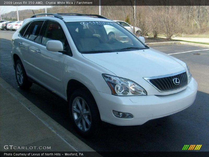 Crystal White Mica / Parchment 2009 Lexus RX 350 AWD