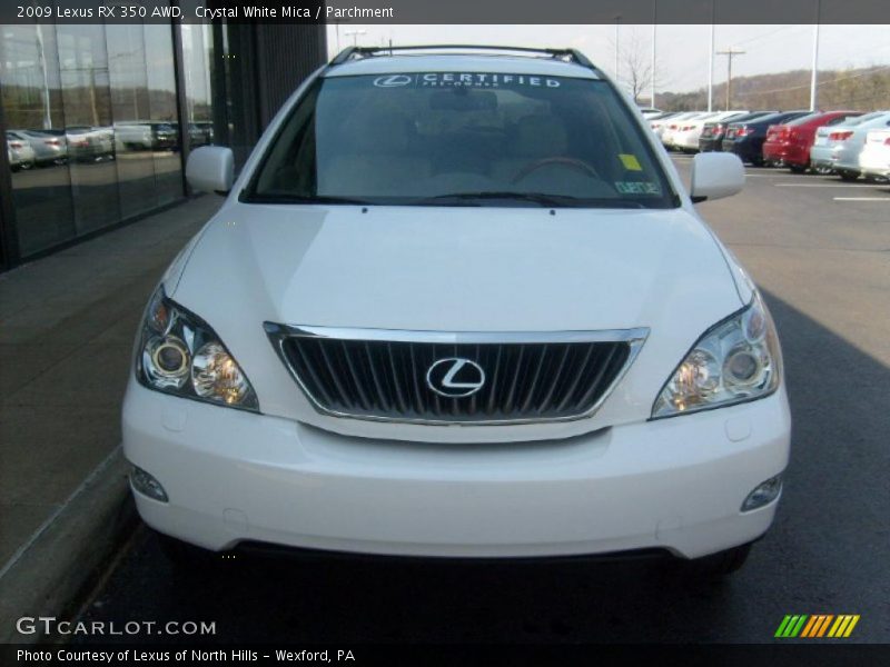 Crystal White Mica / Parchment 2009 Lexus RX 350 AWD