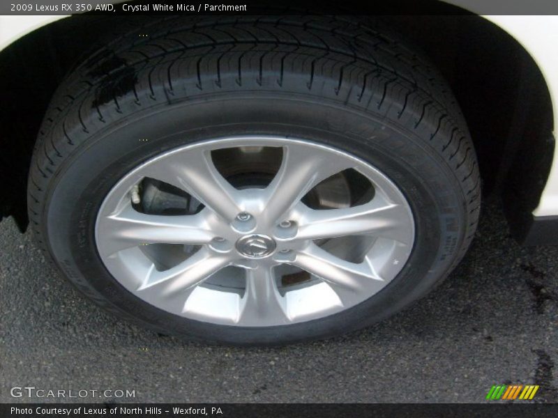 Crystal White Mica / Parchment 2009 Lexus RX 350 AWD