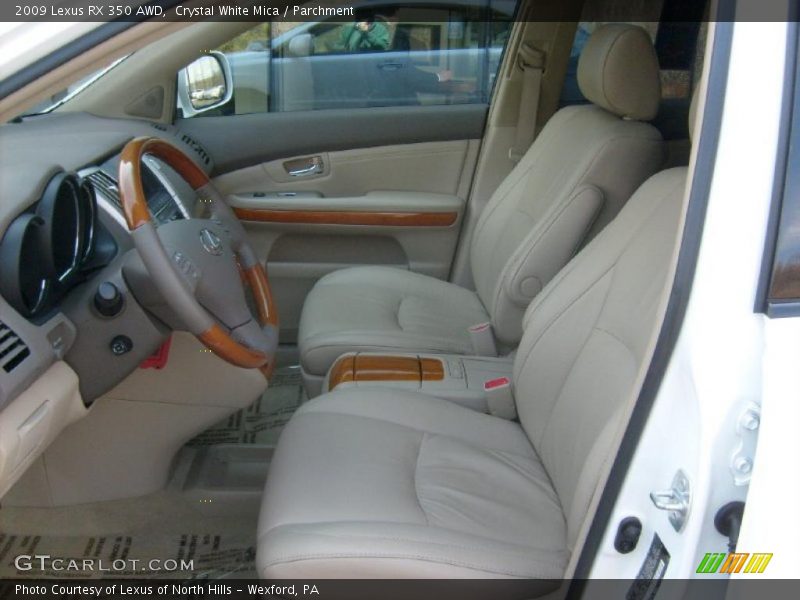 Crystal White Mica / Parchment 2009 Lexus RX 350 AWD