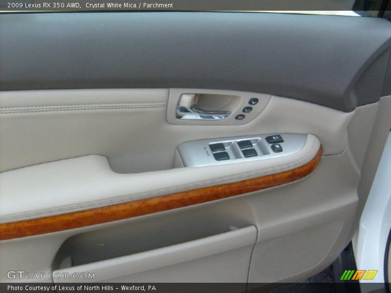 Crystal White Mica / Parchment 2009 Lexus RX 350 AWD
