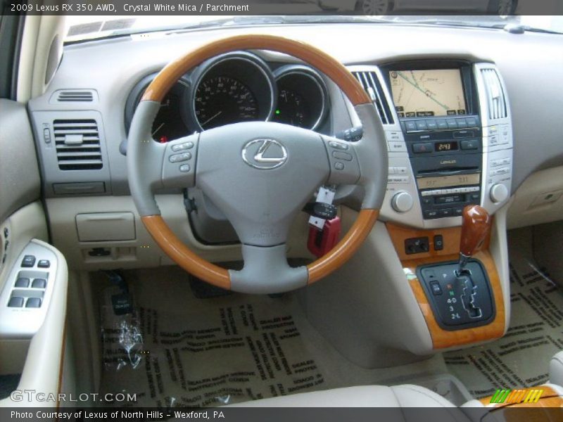Crystal White Mica / Parchment 2009 Lexus RX 350 AWD