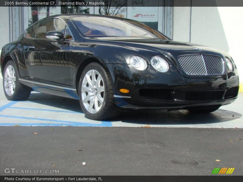 Diamond Black / Magnolia 2005 Bentley Continental GT
