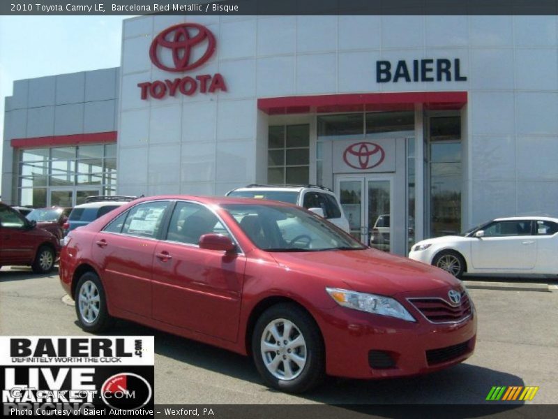 Barcelona Red Metallic / Bisque 2010 Toyota Camry LE