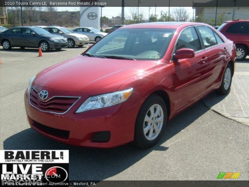 Barcelona Red Metallic / Bisque 2010 Toyota Camry LE