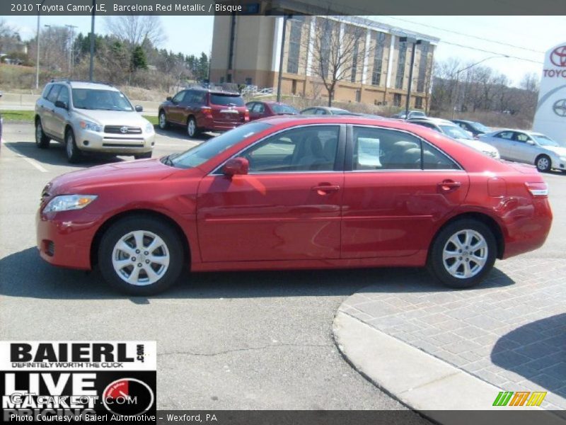Barcelona Red Metallic / Bisque 2010 Toyota Camry LE