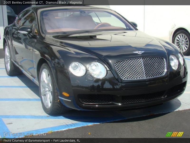 Diamond Black / Magnolia 2005 Bentley Continental GT