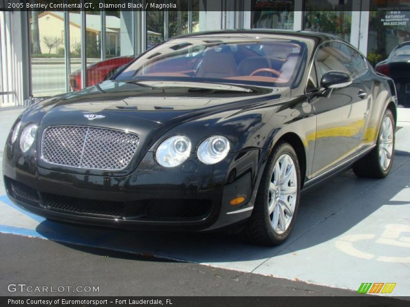 Diamond Black / Magnolia 2005 Bentley Continental GT