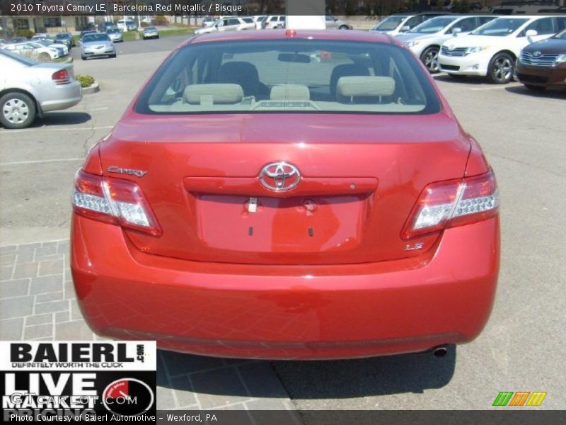 Barcelona Red Metallic / Bisque 2010 Toyota Camry LE