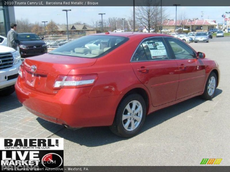 Barcelona Red Metallic / Bisque 2010 Toyota Camry LE