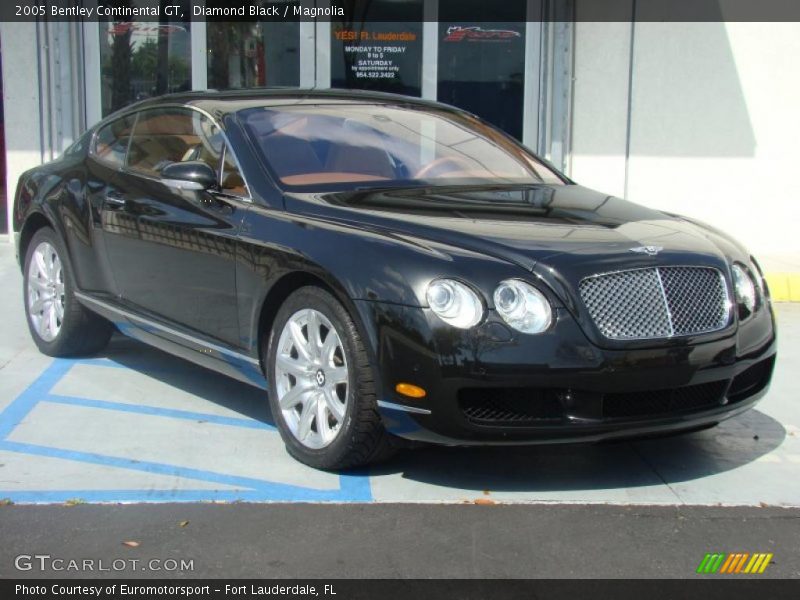 Diamond Black / Magnolia 2005 Bentley Continental GT