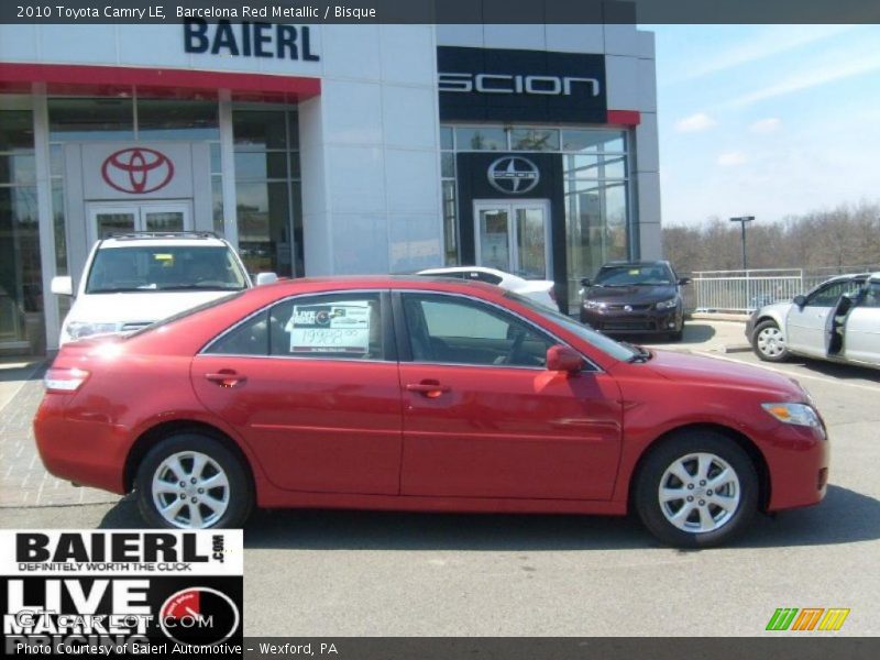 Barcelona Red Metallic / Bisque 2010 Toyota Camry LE