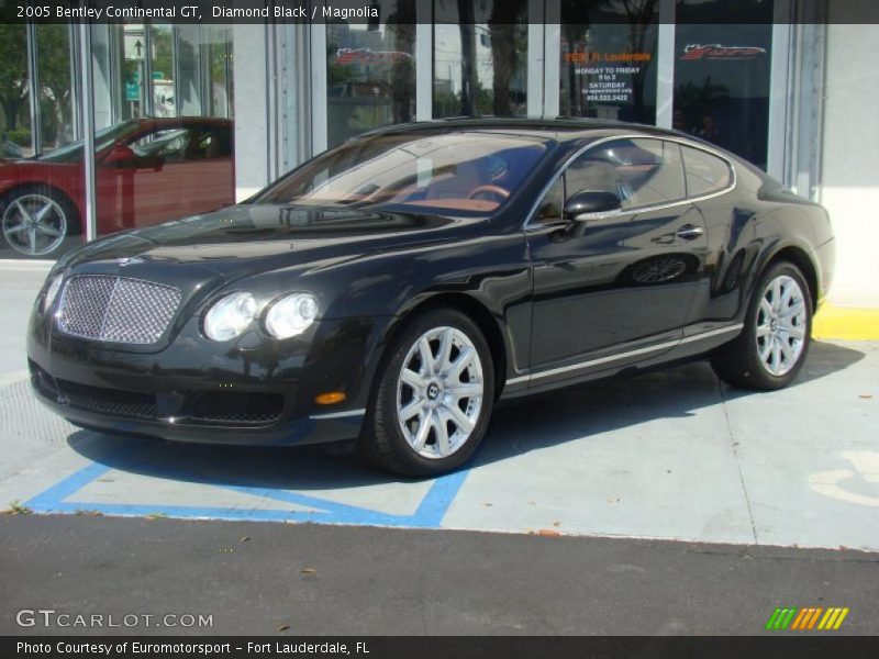 Diamond Black / Magnolia 2005 Bentley Continental GT