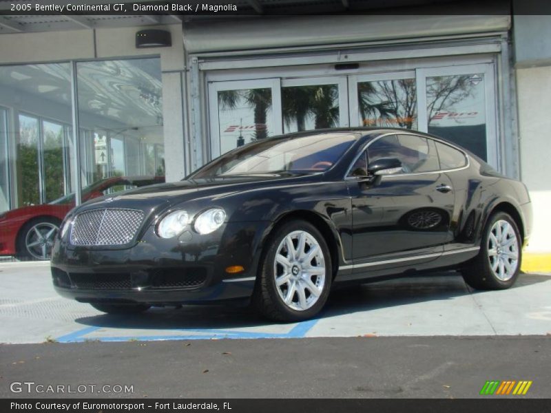 Diamond Black / Magnolia 2005 Bentley Continental GT