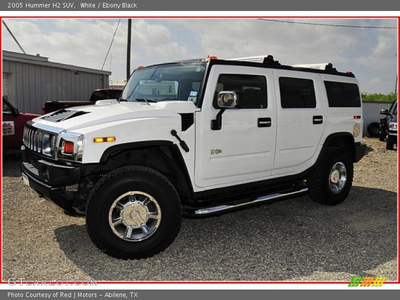 White / Ebony Black 2005 Hummer H2 SUV