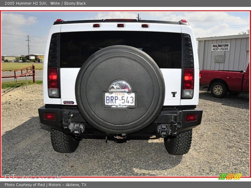 White / Ebony Black 2005 Hummer H2 SUV