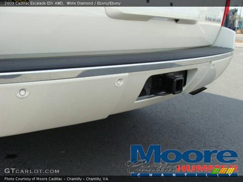 White Diamond / Ebony/Ebony 2009 Cadillac Escalade ESV AWD