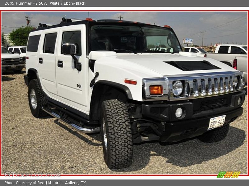 White / Ebony Black 2005 Hummer H2 SUV
