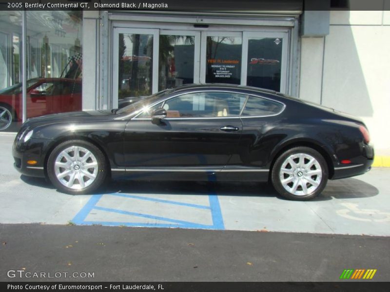 Diamond Black / Magnolia 2005 Bentley Continental GT