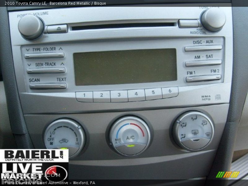Barcelona Red Metallic / Bisque 2010 Toyota Camry LE