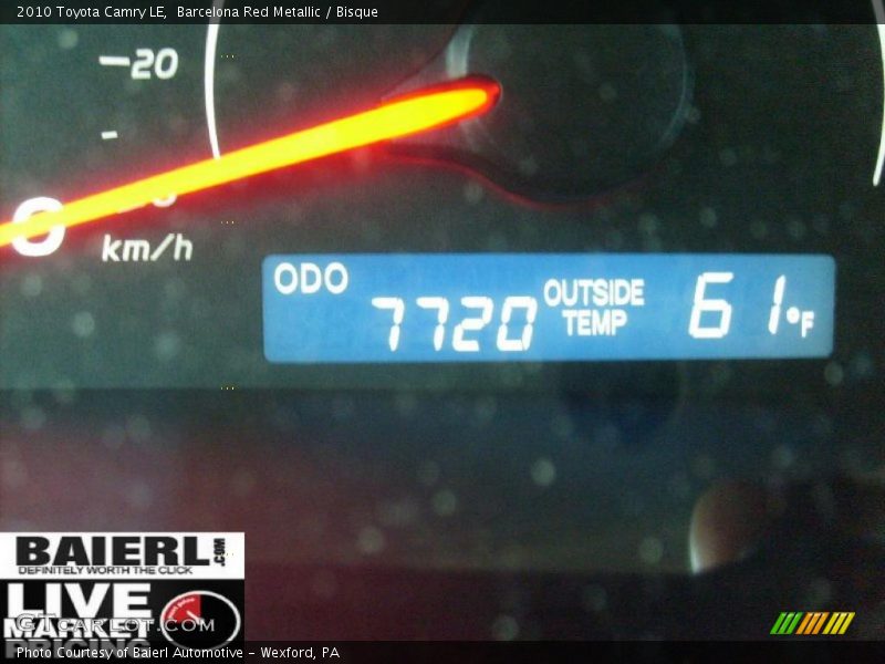 Barcelona Red Metallic / Bisque 2010 Toyota Camry LE
