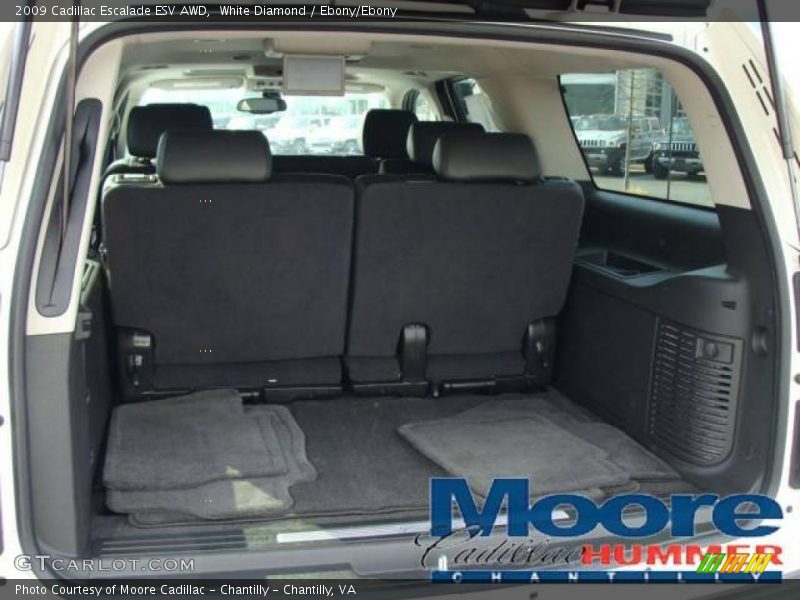 White Diamond / Ebony/Ebony 2009 Cadillac Escalade ESV AWD