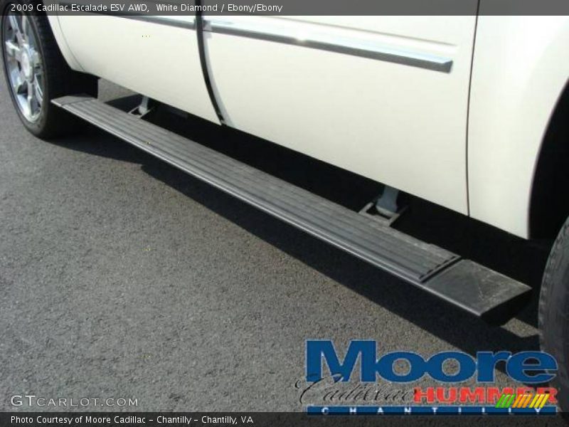 White Diamond / Ebony/Ebony 2009 Cadillac Escalade ESV AWD