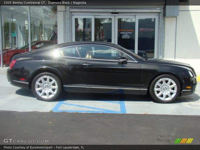 Diamond Black / Magnolia 2005 Bentley Continental GT