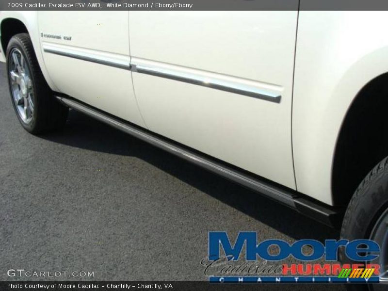 White Diamond / Ebony/Ebony 2009 Cadillac Escalade ESV AWD