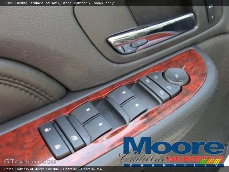 White Diamond / Ebony/Ebony 2009 Cadillac Escalade ESV AWD