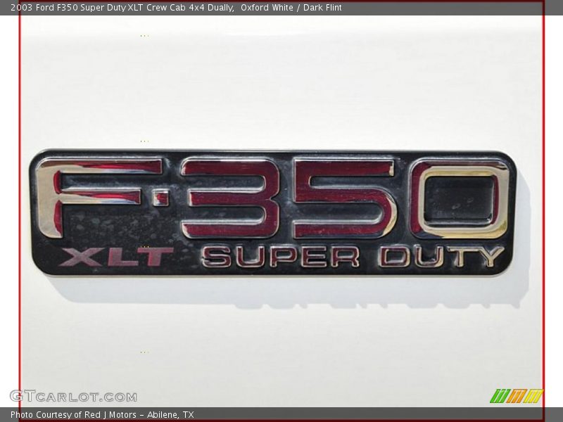  2003 F350 Super Duty XLT Crew Cab 4x4 Dually Logo