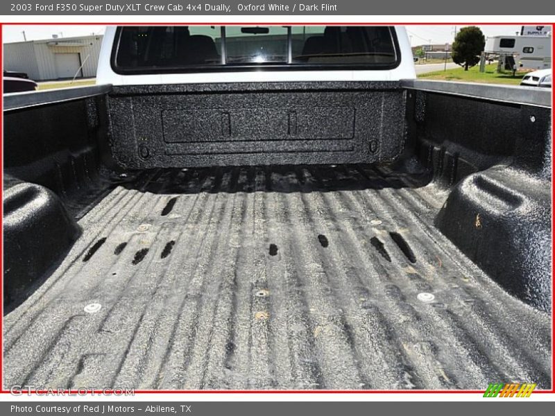 Oxford White / Dark Flint 2003 Ford F350 Super Duty XLT Crew Cab 4x4 Dually