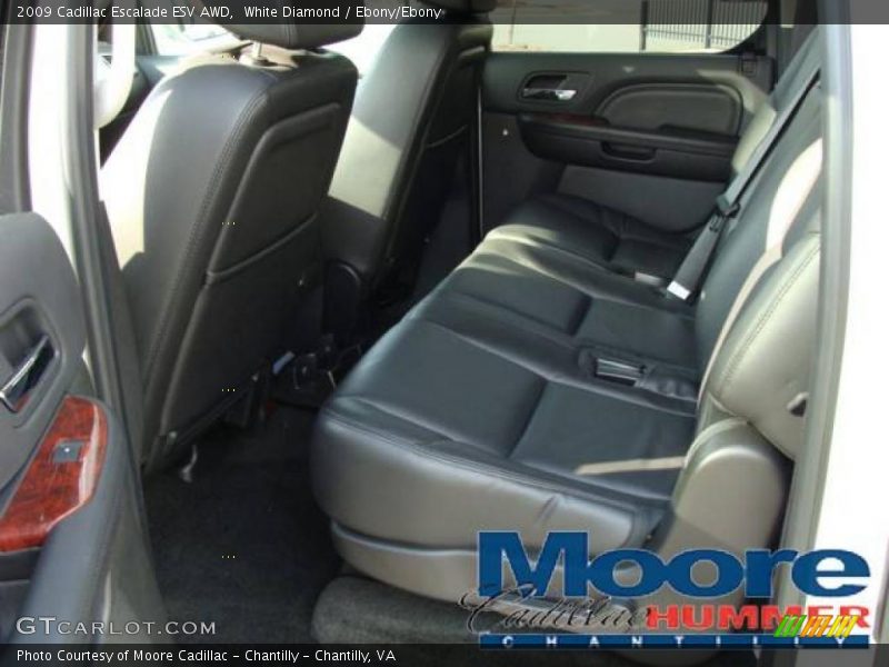 White Diamond / Ebony/Ebony 2009 Cadillac Escalade ESV AWD