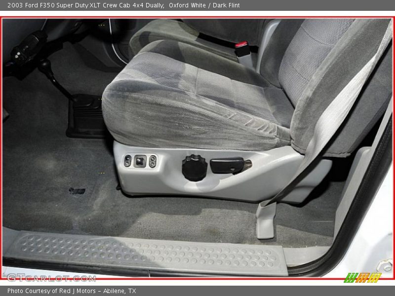 Oxford White / Dark Flint 2003 Ford F350 Super Duty XLT Crew Cab 4x4 Dually