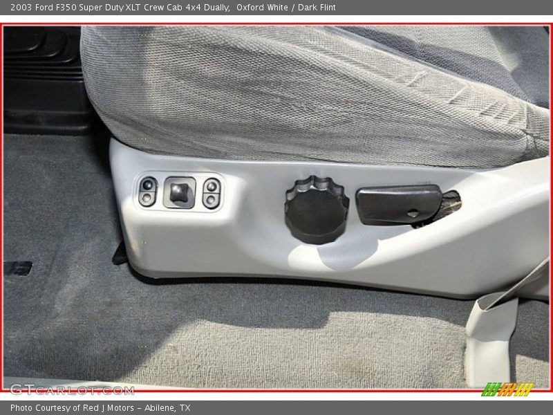 Oxford White / Dark Flint 2003 Ford F350 Super Duty XLT Crew Cab 4x4 Dually