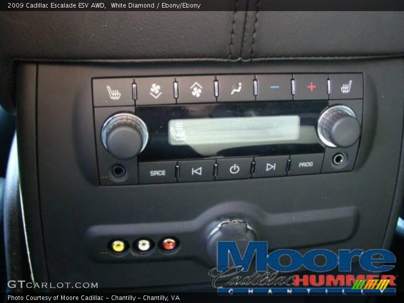 White Diamond / Ebony/Ebony 2009 Cadillac Escalade ESV AWD