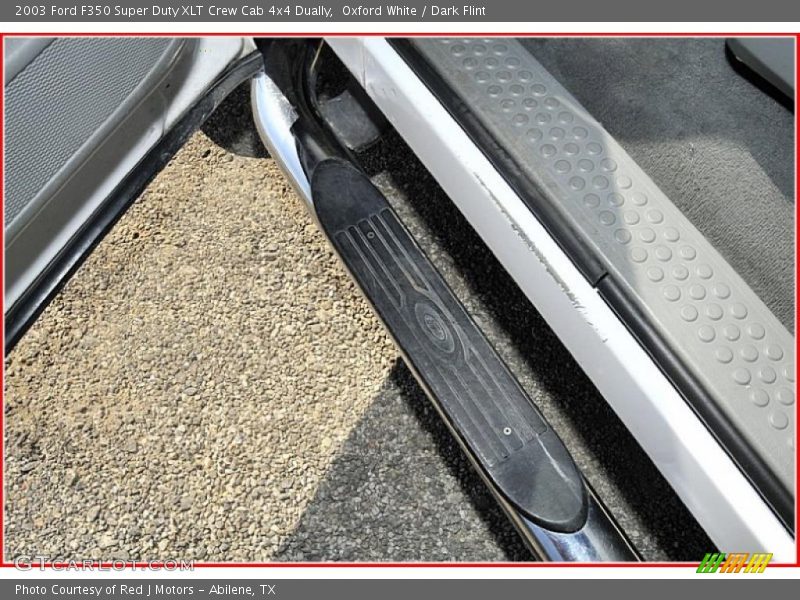 Oxford White / Dark Flint 2003 Ford F350 Super Duty XLT Crew Cab 4x4 Dually