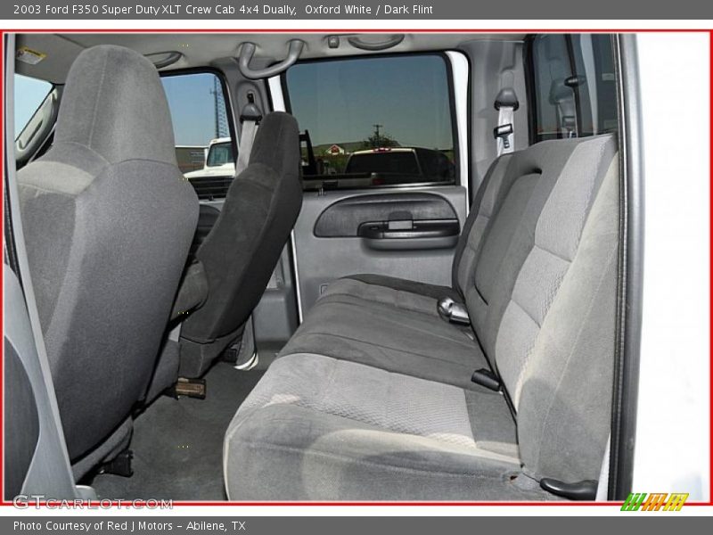 Oxford White / Dark Flint 2003 Ford F350 Super Duty XLT Crew Cab 4x4 Dually