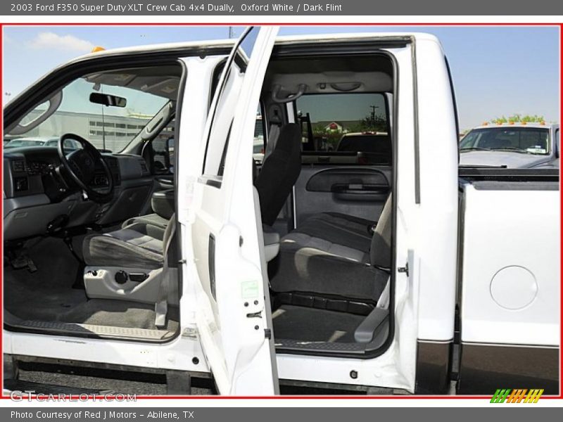 Oxford White / Dark Flint 2003 Ford F350 Super Duty XLT Crew Cab 4x4 Dually