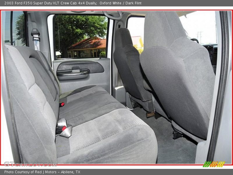 Oxford White / Dark Flint 2003 Ford F350 Super Duty XLT Crew Cab 4x4 Dually