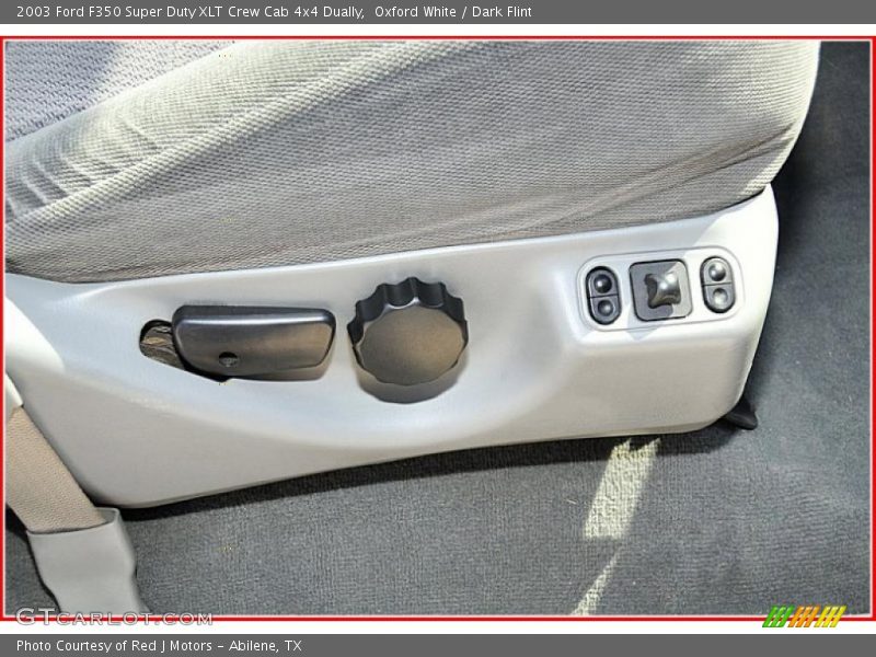 Oxford White / Dark Flint 2003 Ford F350 Super Duty XLT Crew Cab 4x4 Dually