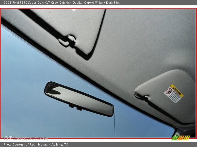 Oxford White / Dark Flint 2003 Ford F350 Super Duty XLT Crew Cab 4x4 Dually