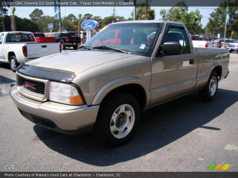 Topaz Gold Metallic / Graphite 2000 GMC Sonoma SLS Sport Regular Cab