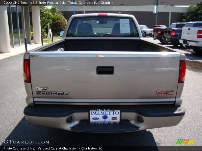 Topaz Gold Metallic / Graphite 2000 GMC Sonoma SLS Sport Regular Cab
